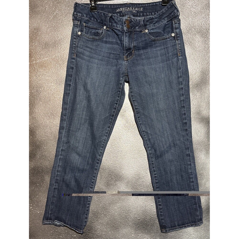 American Eagle Women's Artist Crop Jeans Stretch Size 12 Fall Back To School